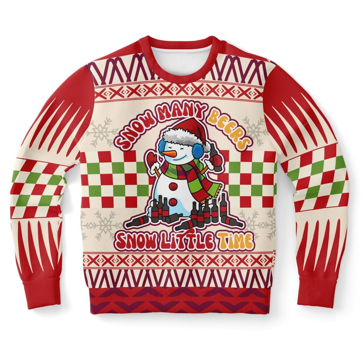 Snow Many Beers, Snow Little Time Christmas Sweatshirt