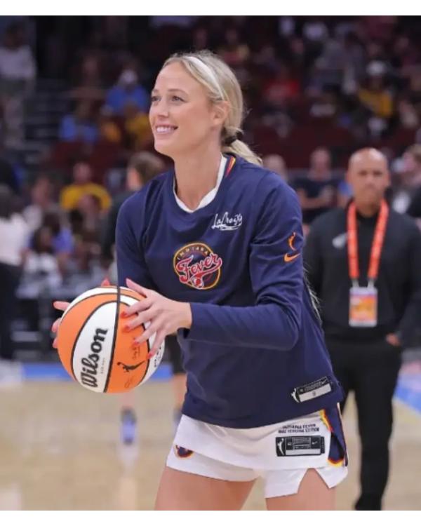 Sophie Cunningham Indiana Fever Navy Core Long Sleeve T-Shirt