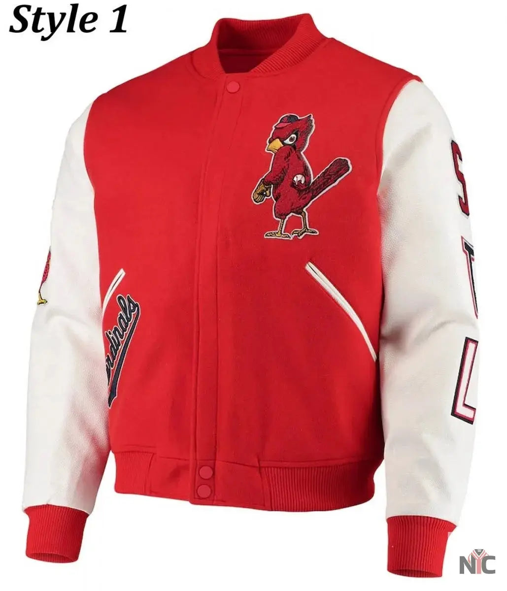 St. Louis Cardinals Letterman Two Tone Jacket