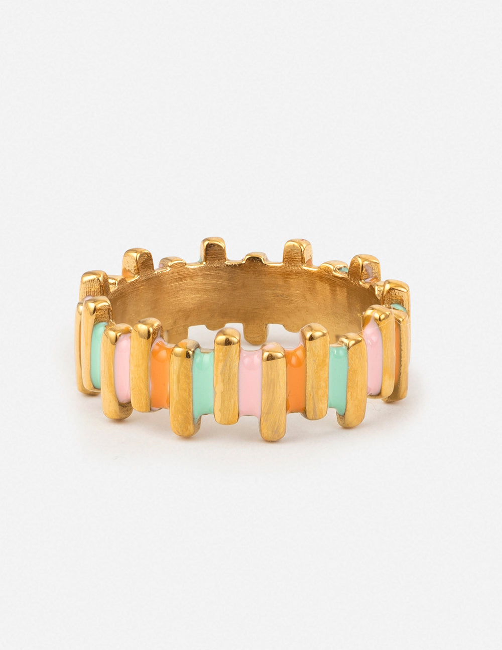 STAGGERED ENAMEL RING