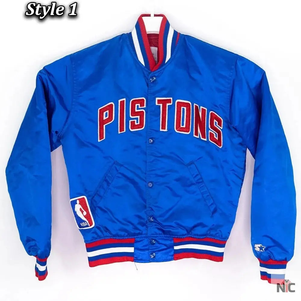Starter 90’s NBA Detroit Pistons Blue Jacket.