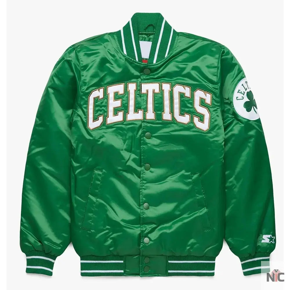 Starter Boston Celtics Green Satin Jacket