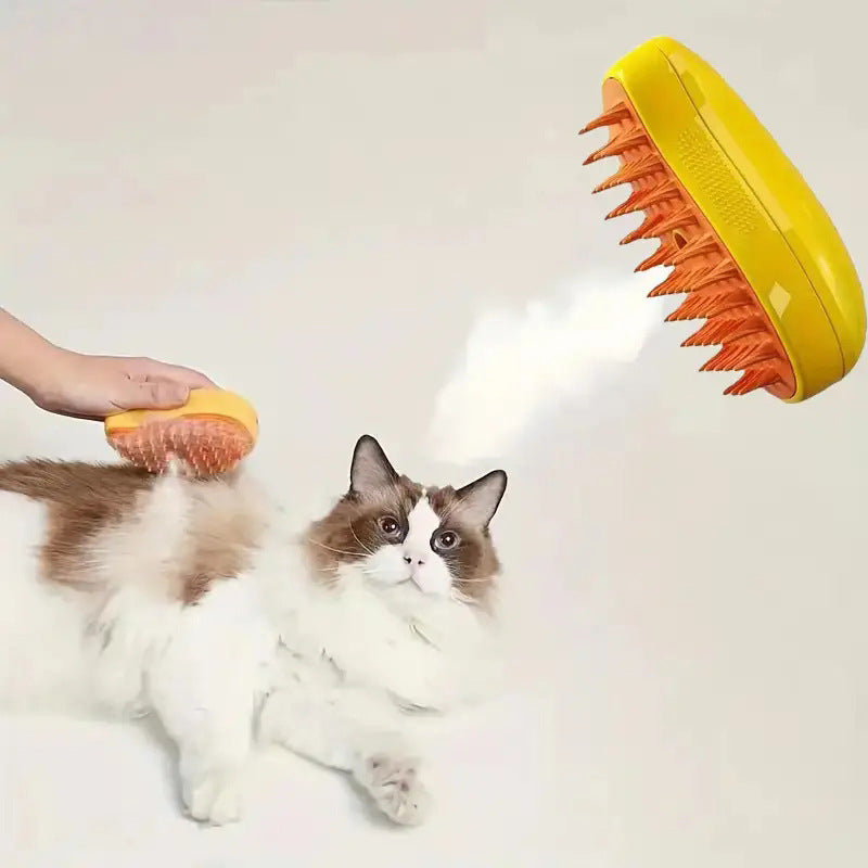 Steamy Pet Brush for Dogs&amp;Cats, Steaming for Grooming | ZAKAPOP