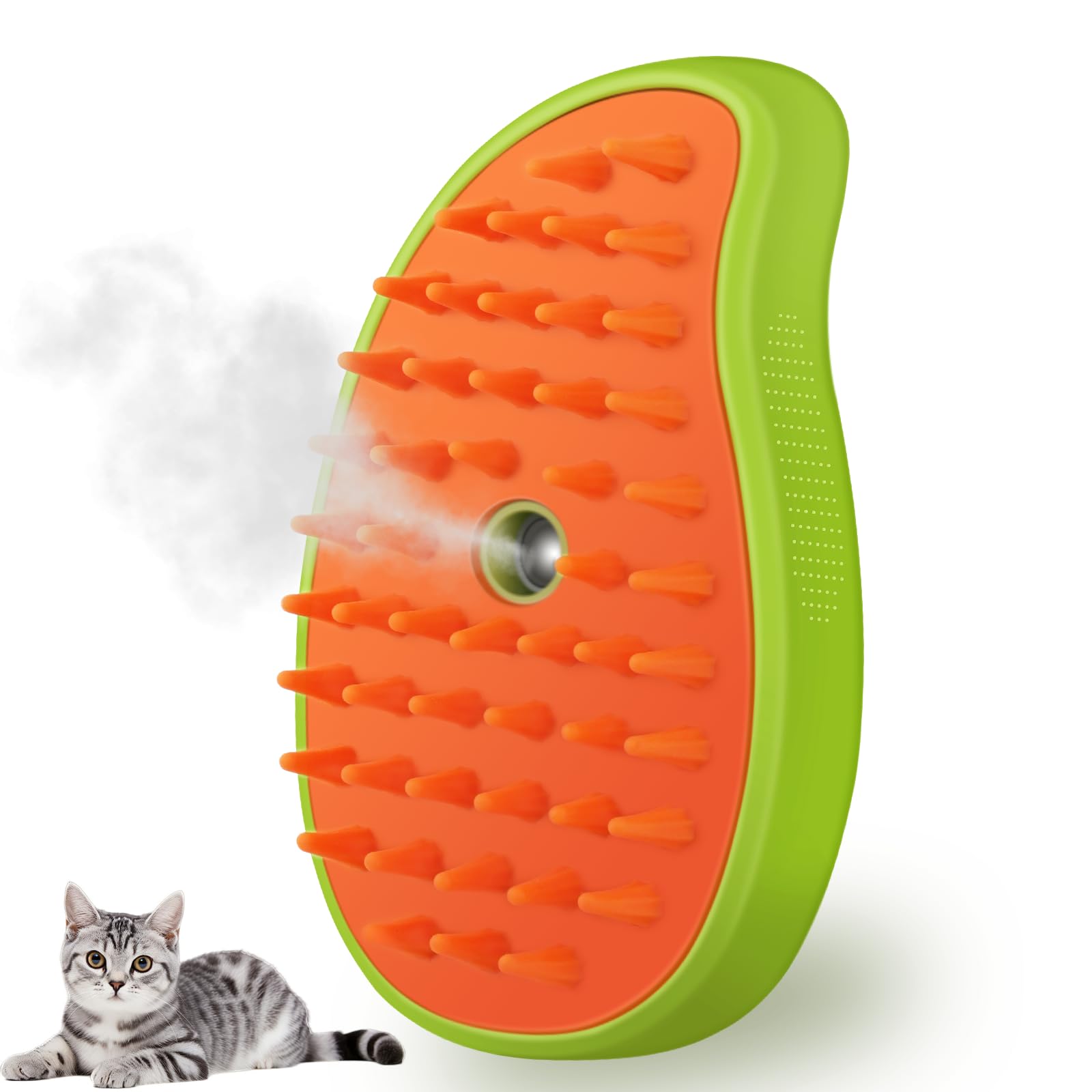 Steamy Pet Brush for Dogs&amp;Cats, Steaming for Grooming | ZAKAPOP