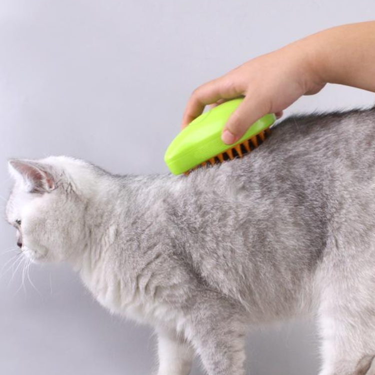 Steamy Pet Brush for Dogs&amp;Cats, Steaming for Grooming | ZAKAPOP