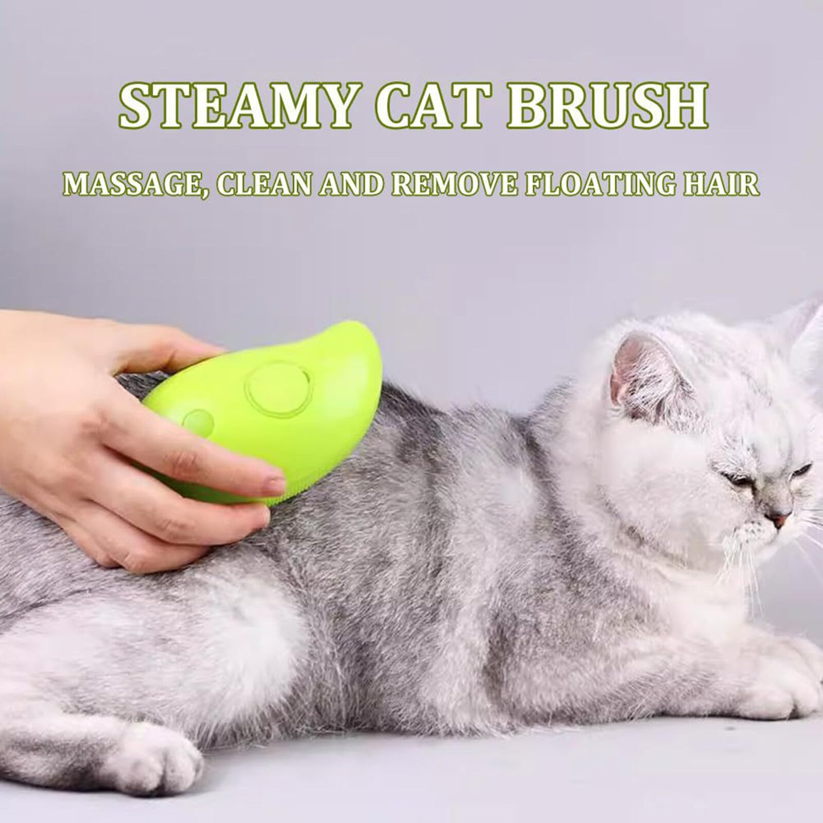 Steamy Pet Brush for Dogs&amp;Cats, Steaming for Grooming | ZAKAPOP