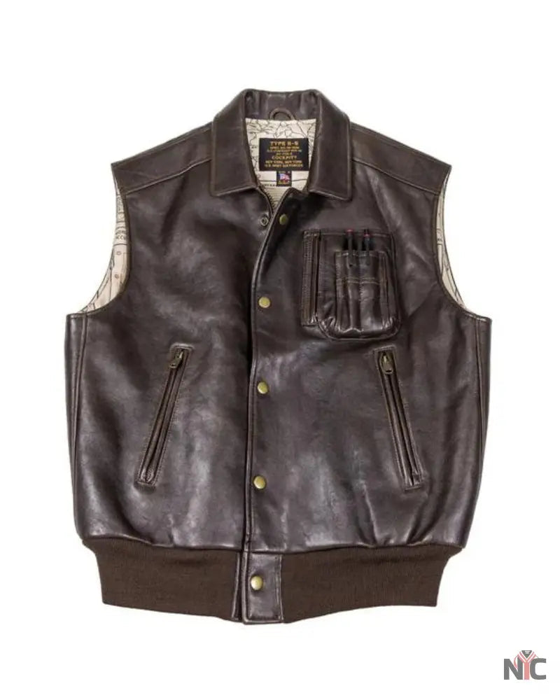 Stearman Leather Vest