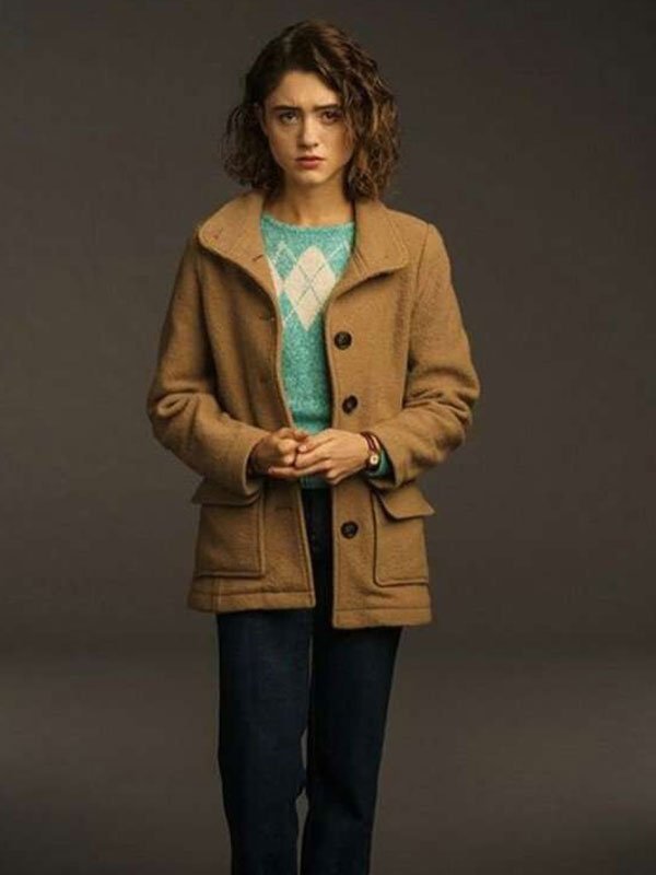 Stranger Things S03 Nancy Wheeler Brown Jacket
