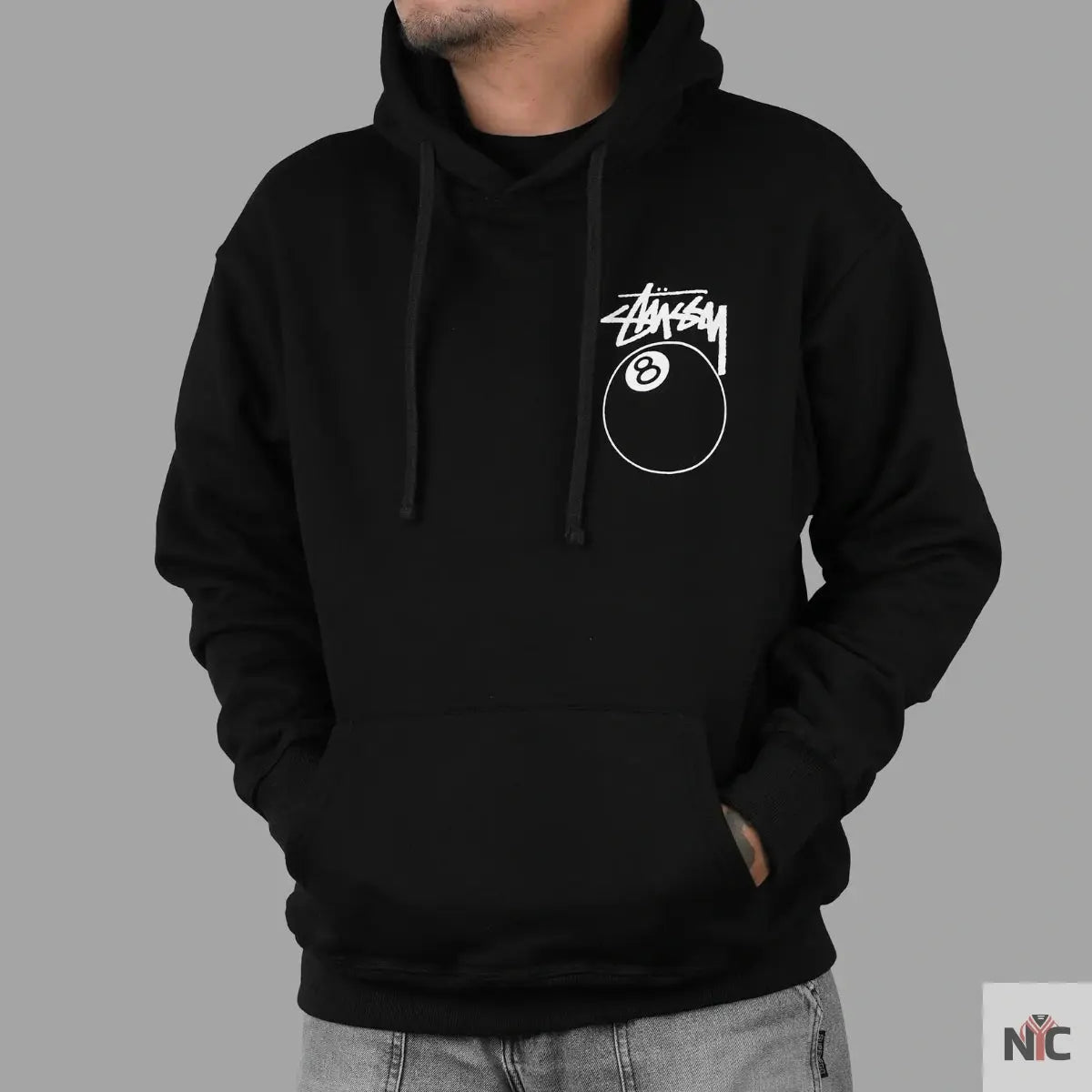 Stussy 8 Ball Unisex Black Hoodie