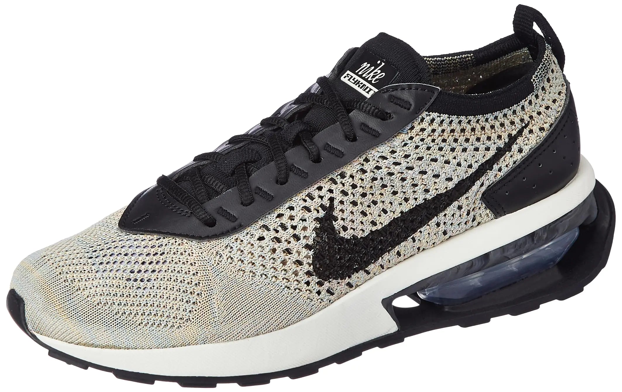 Style Loft Collection Nike Air Max Flyknit Racer Womens Shoes, Taupe and Black (Size 6 US)