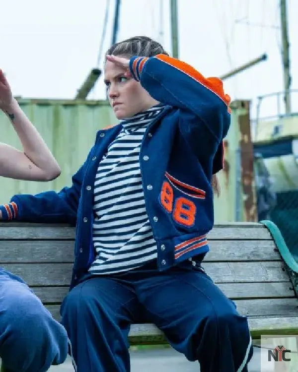 Such Brave Girls S02 Lizzie Davidson Blue Varsity Jacket