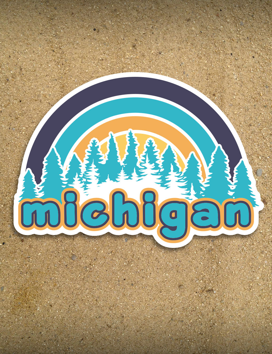 Sun Rings - 4&amp;quot; Michigan Sticker