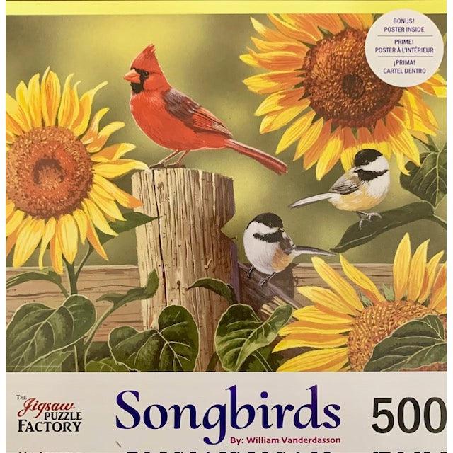 Sunflowers &amp;amp; Songbirds 500 Piece Jigsaw Puzzle Leap Year