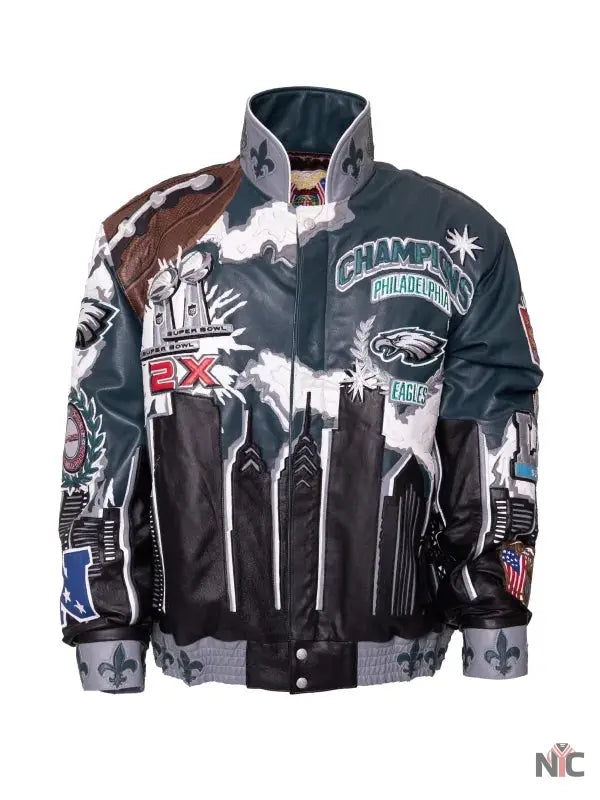 Super Bowl Champions Philadelphia Eagles Leather Jacket