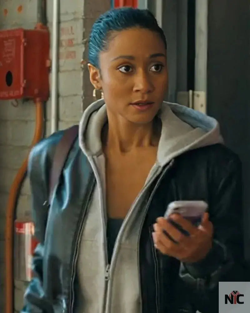 Sydney Shandon Sullivan’s Crossing Black Leather Jacket