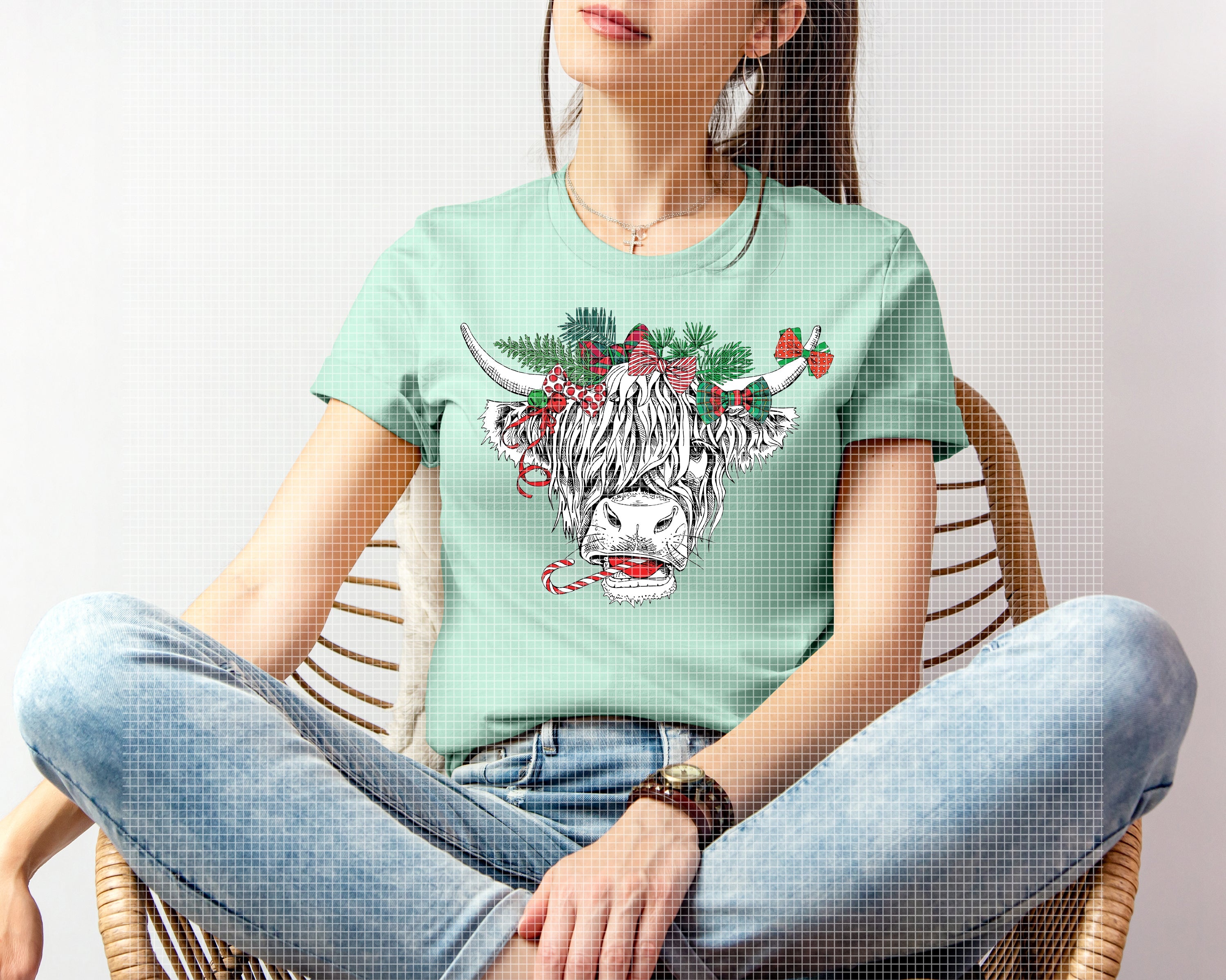 Christmas Cow Graphic Tee