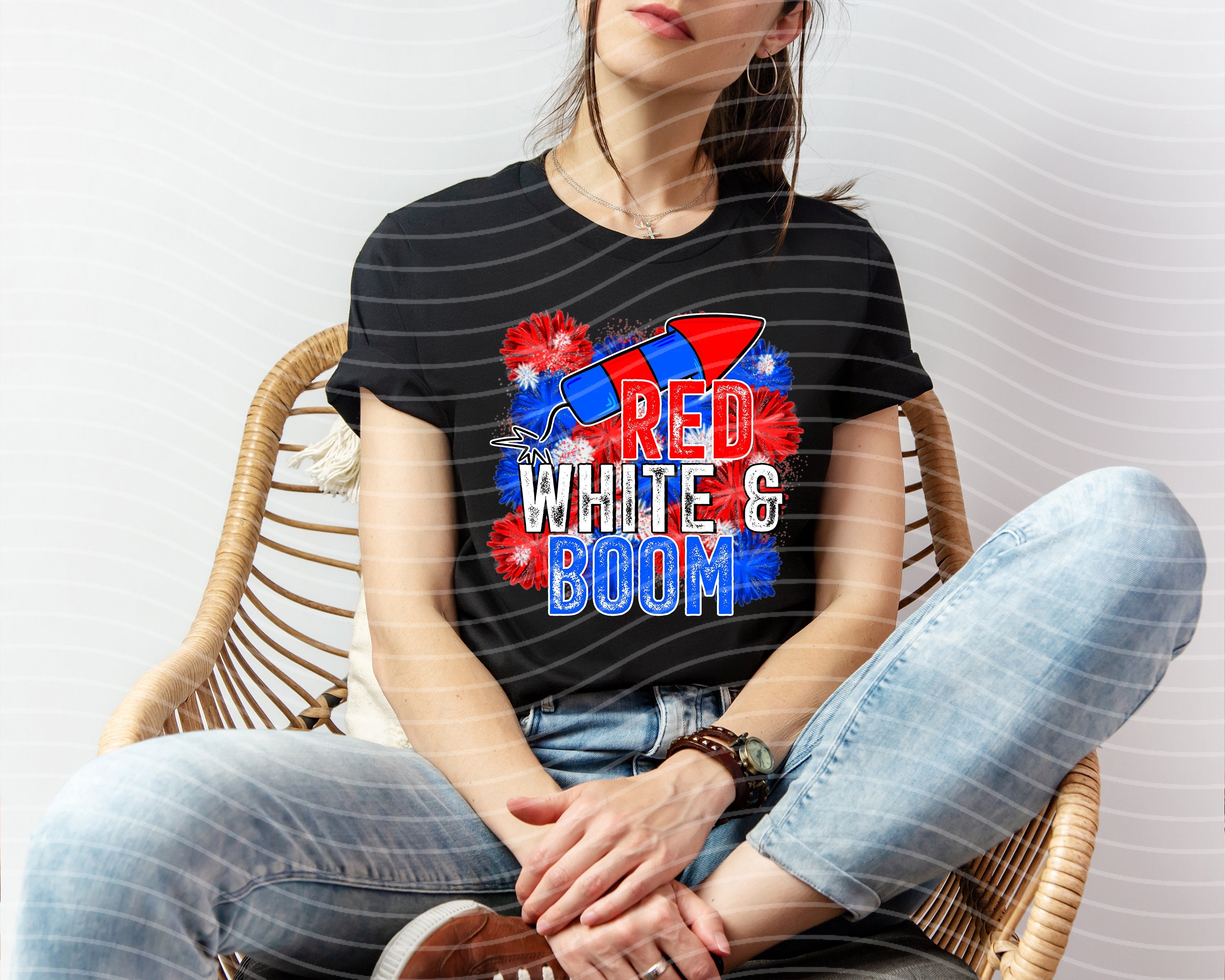 Red White and Boom Graphic Tee