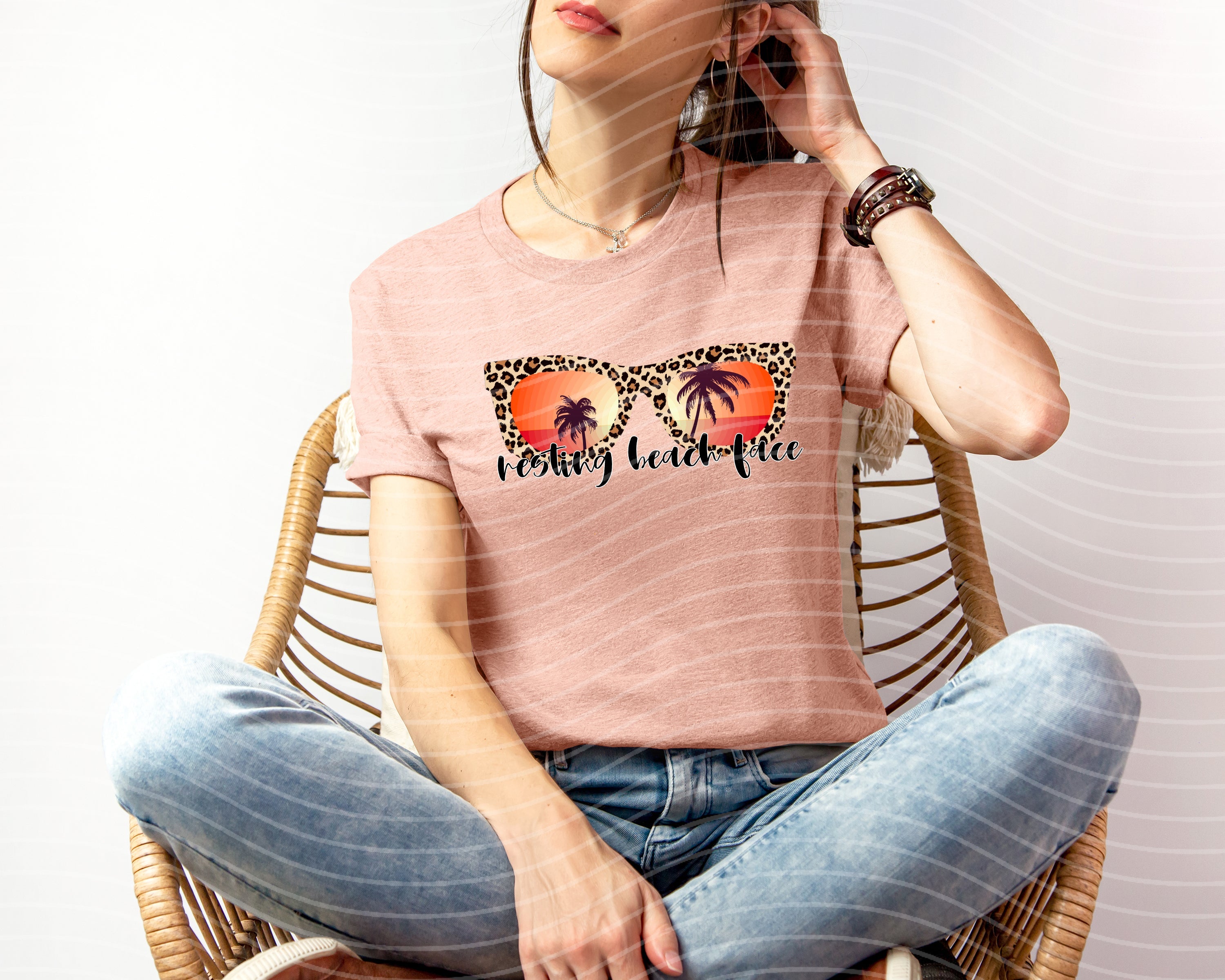 Resting Beach Face Graphic Tee