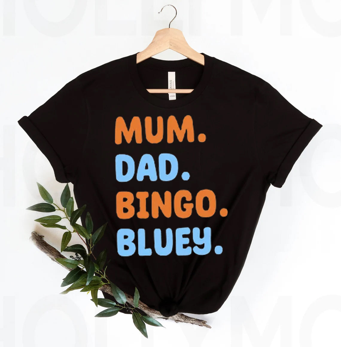 Mom Dad Bluey Bingo Graphic Tee