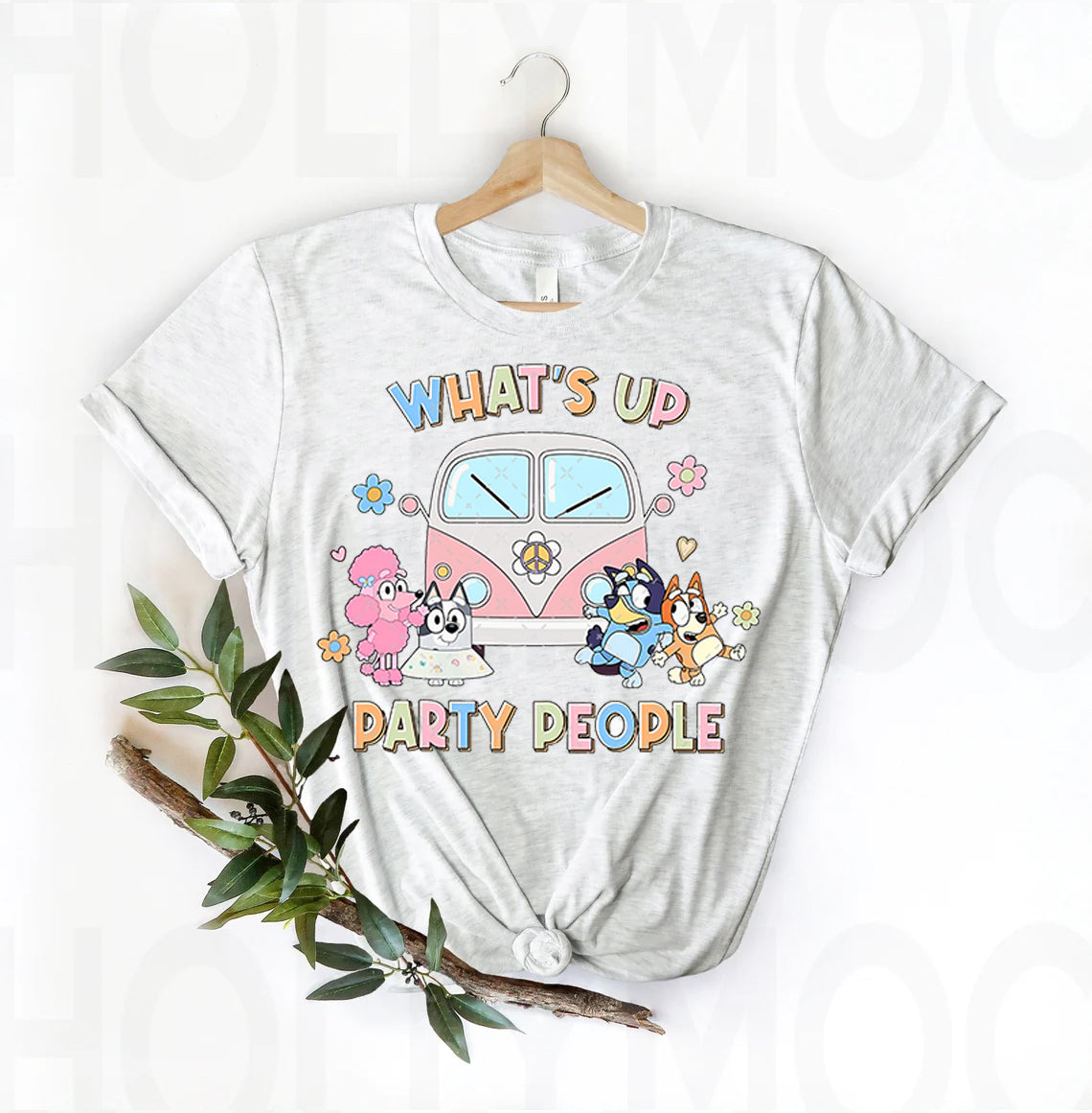 Bluey What&amp;#39;s Up Party People Graphic Tee