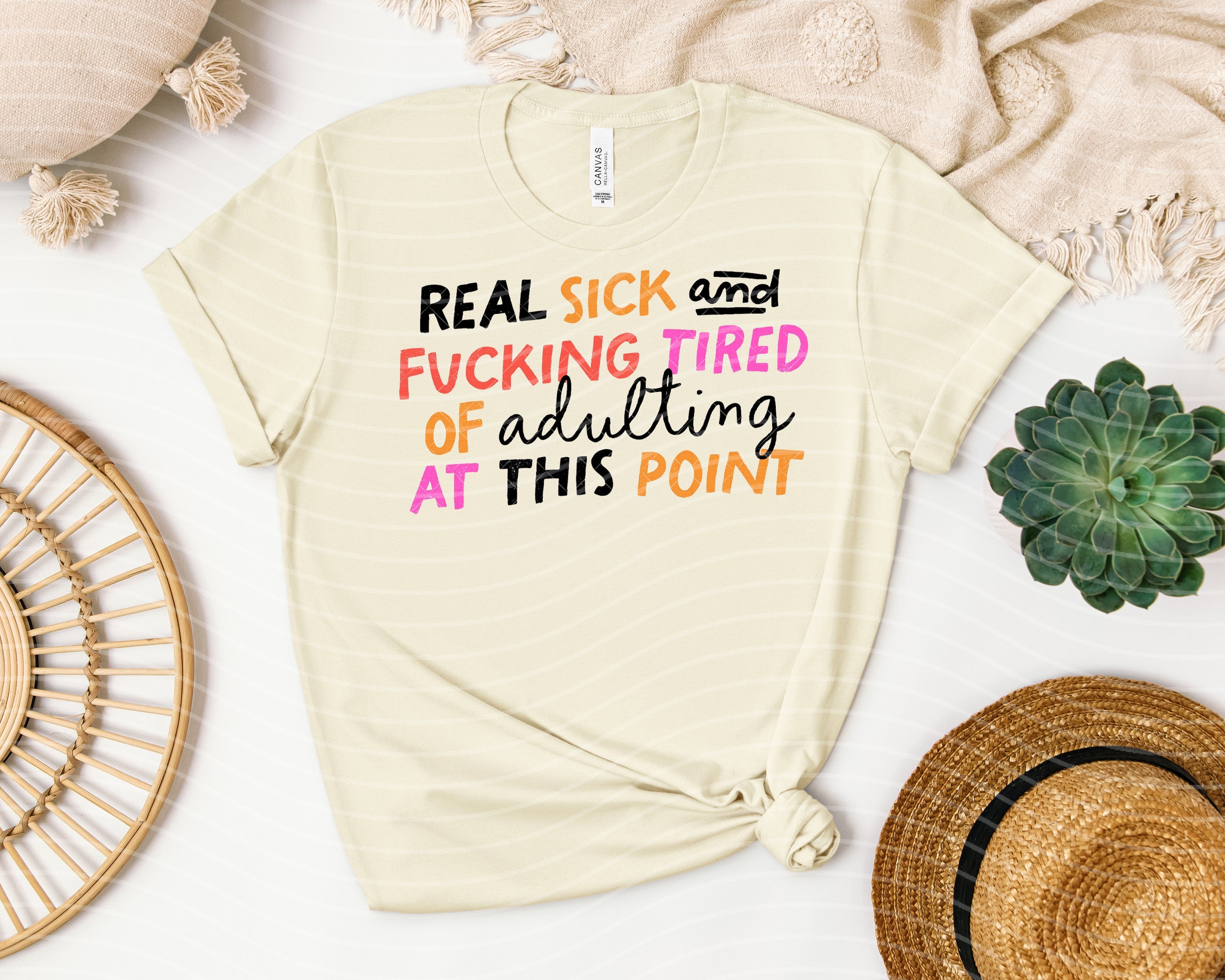 REAL SICK AND TIRED GRAPHIC TEE