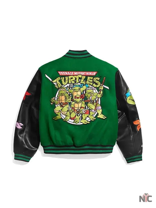 TMNT Green Varsity Bomber Jacket