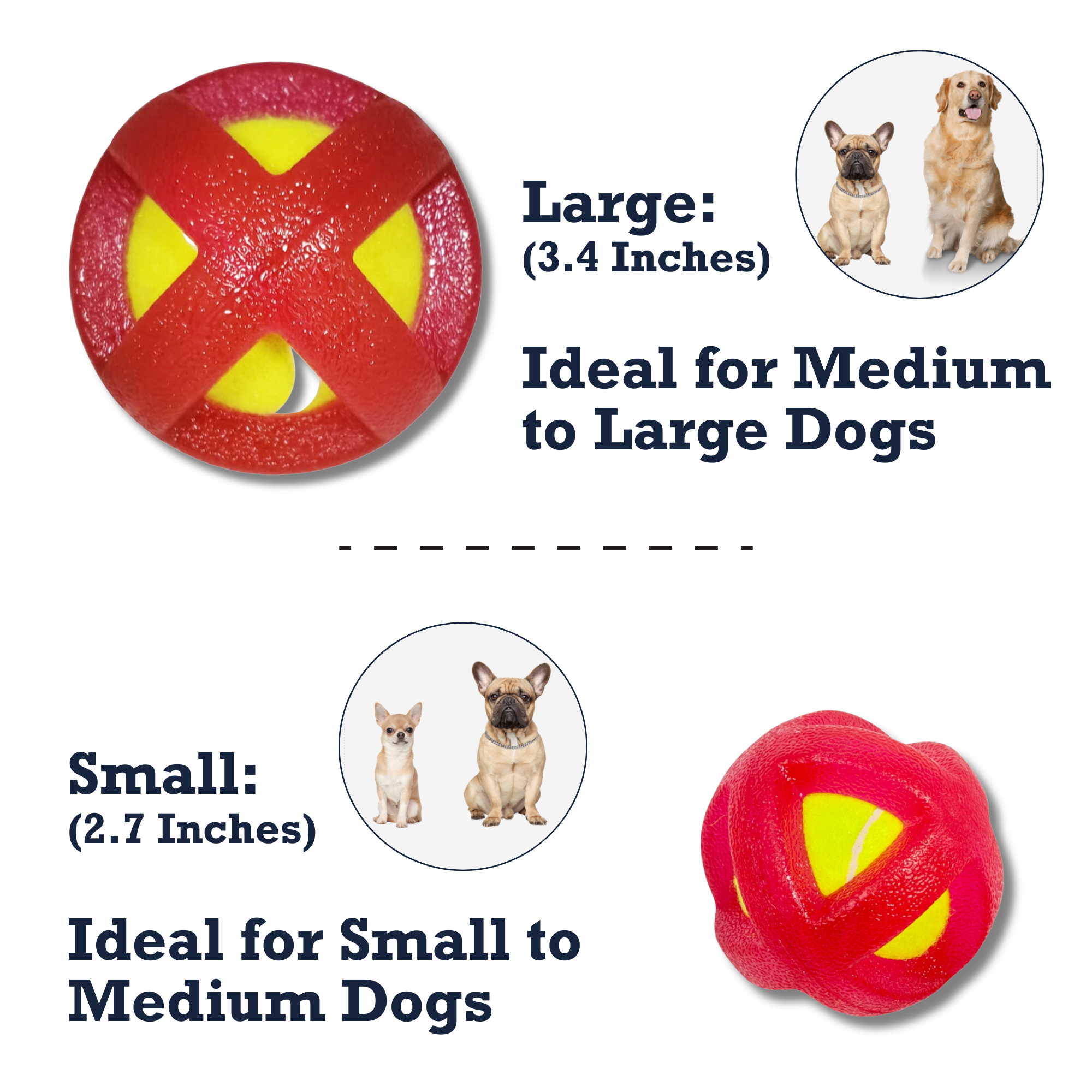 Country Living TPR-Coated Agility Tennis Ball Dog Toy – Durable & Pet-Safe