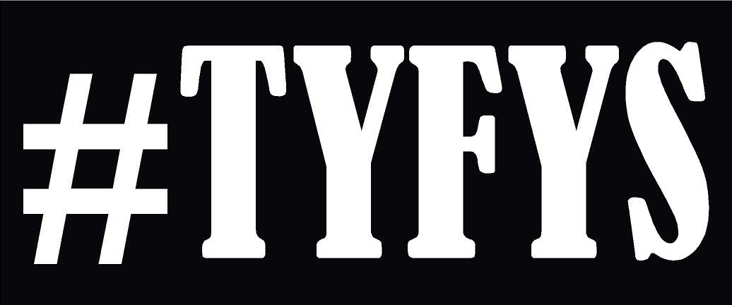 #TYFYS THANK YOU FOR YOUR SERVICE HELMET DECAL