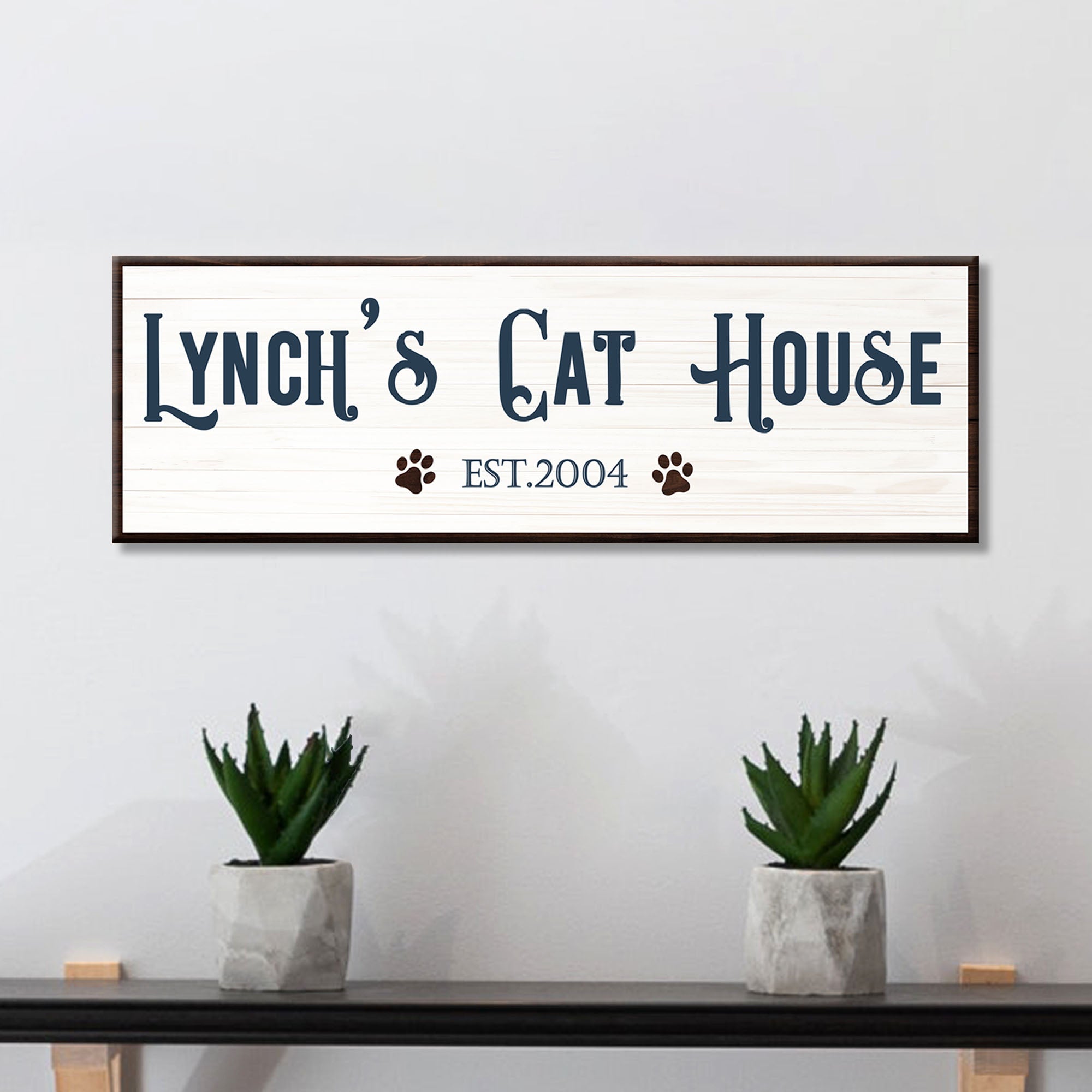 CAT HOUSE SIGN