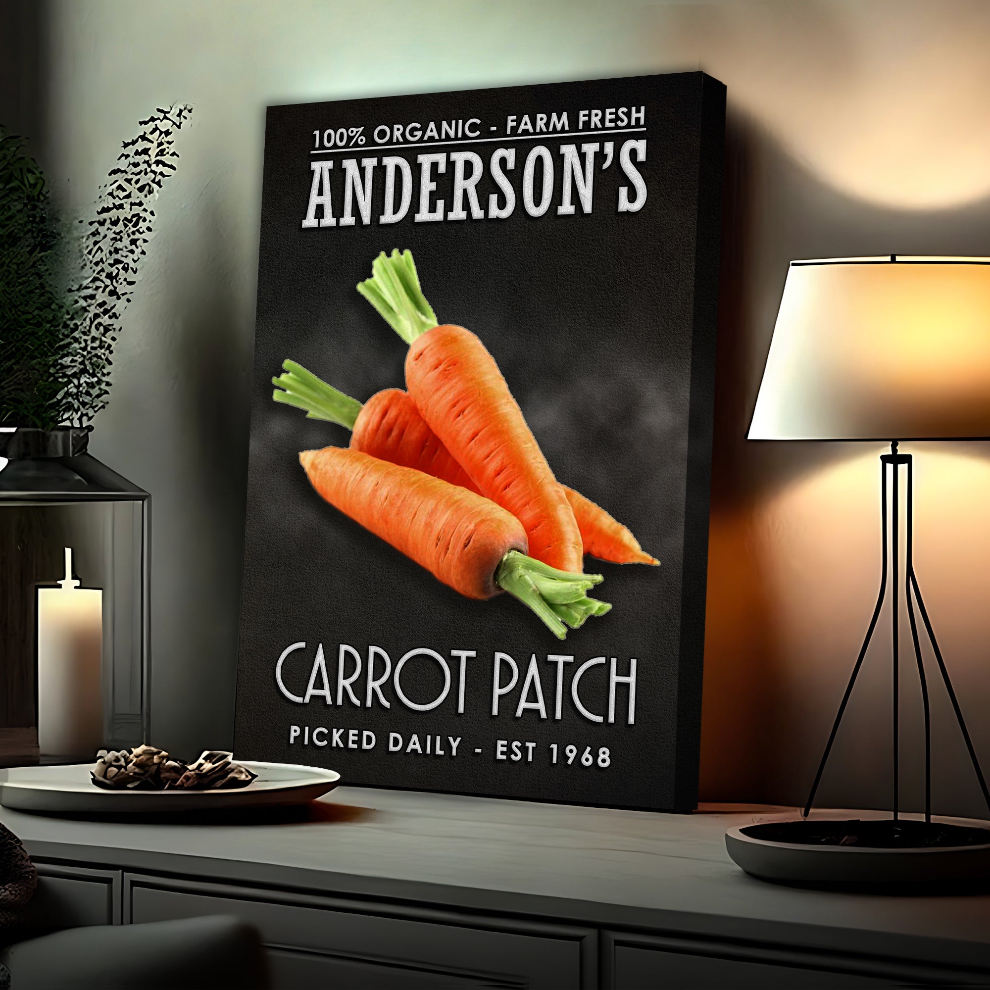 100% ORGANIC CARROT PATCH SIGN