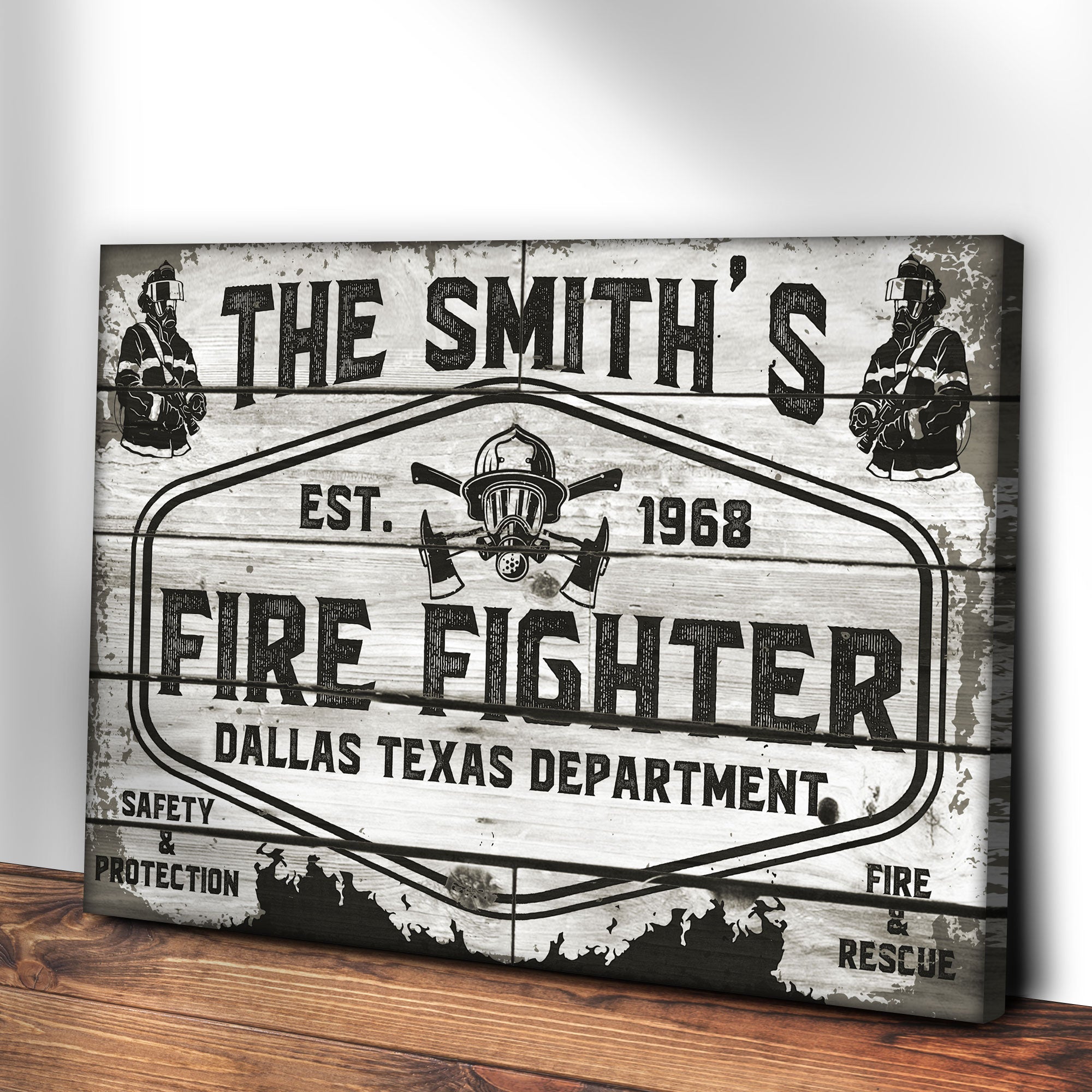 Fire &amp;amp; Rescue Fire Fighter Sign
