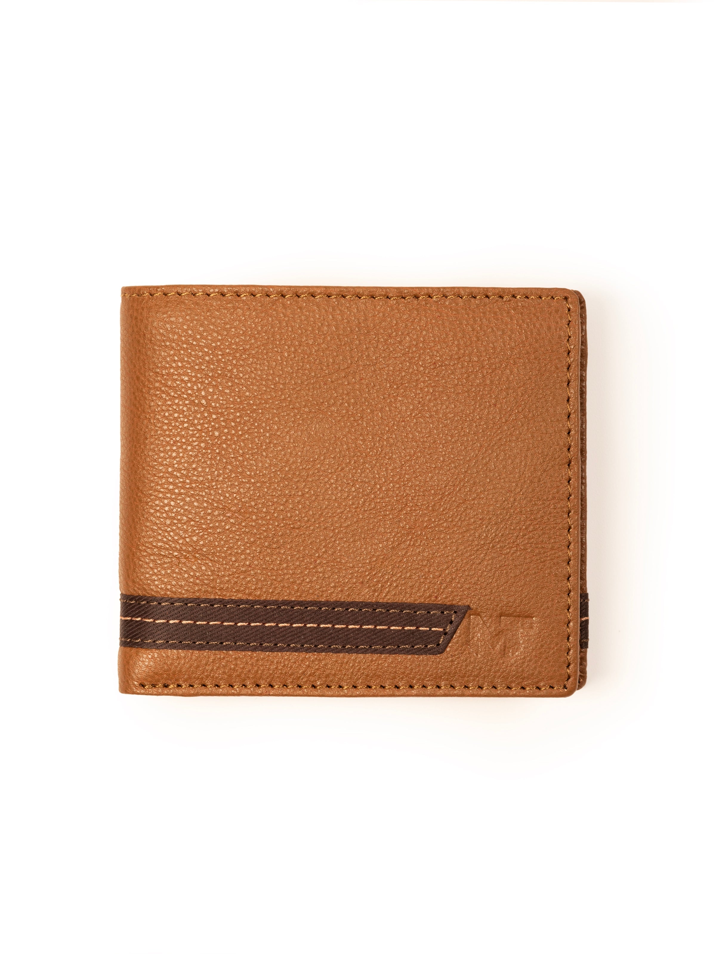Stripe Brown Men&amp;#39;s Wallet
