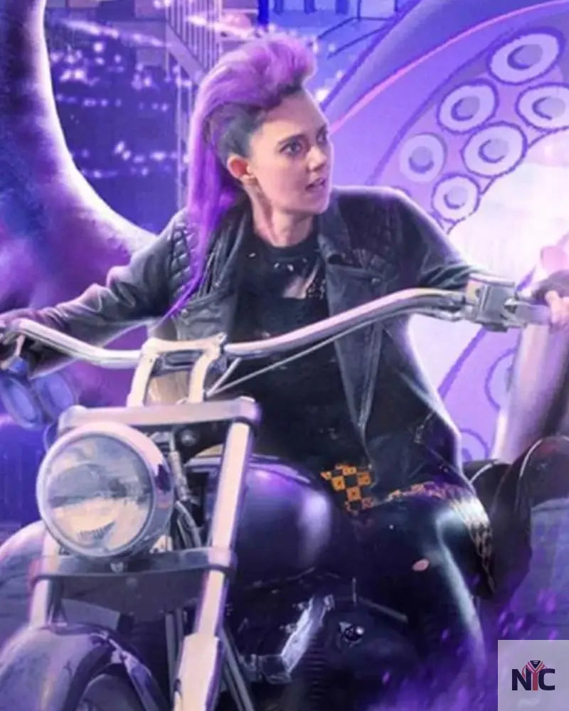 Tanya Reynolds Harold And The Purple Crayon Black Leather Jacket