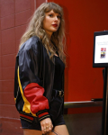 Taylor Swift Chiefs Leather Bomber Jacket