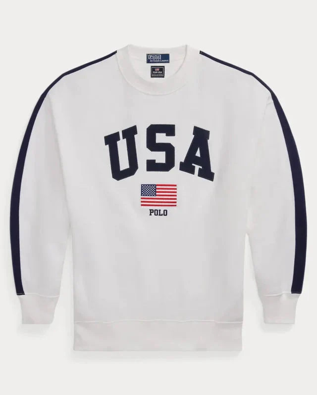 Team USA Oversize Fleece Crewneck Sweatshirt