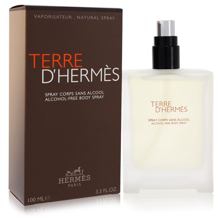 Terre D&amp;#39;Hermes by Hermes Body Spray (Alcohol Free) 3.3 oz for Men