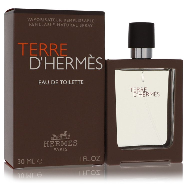 Terre D&amp;#39;Hermes by Hermes Eau De Toilette Spray Spray Refillable 1 oz for Men