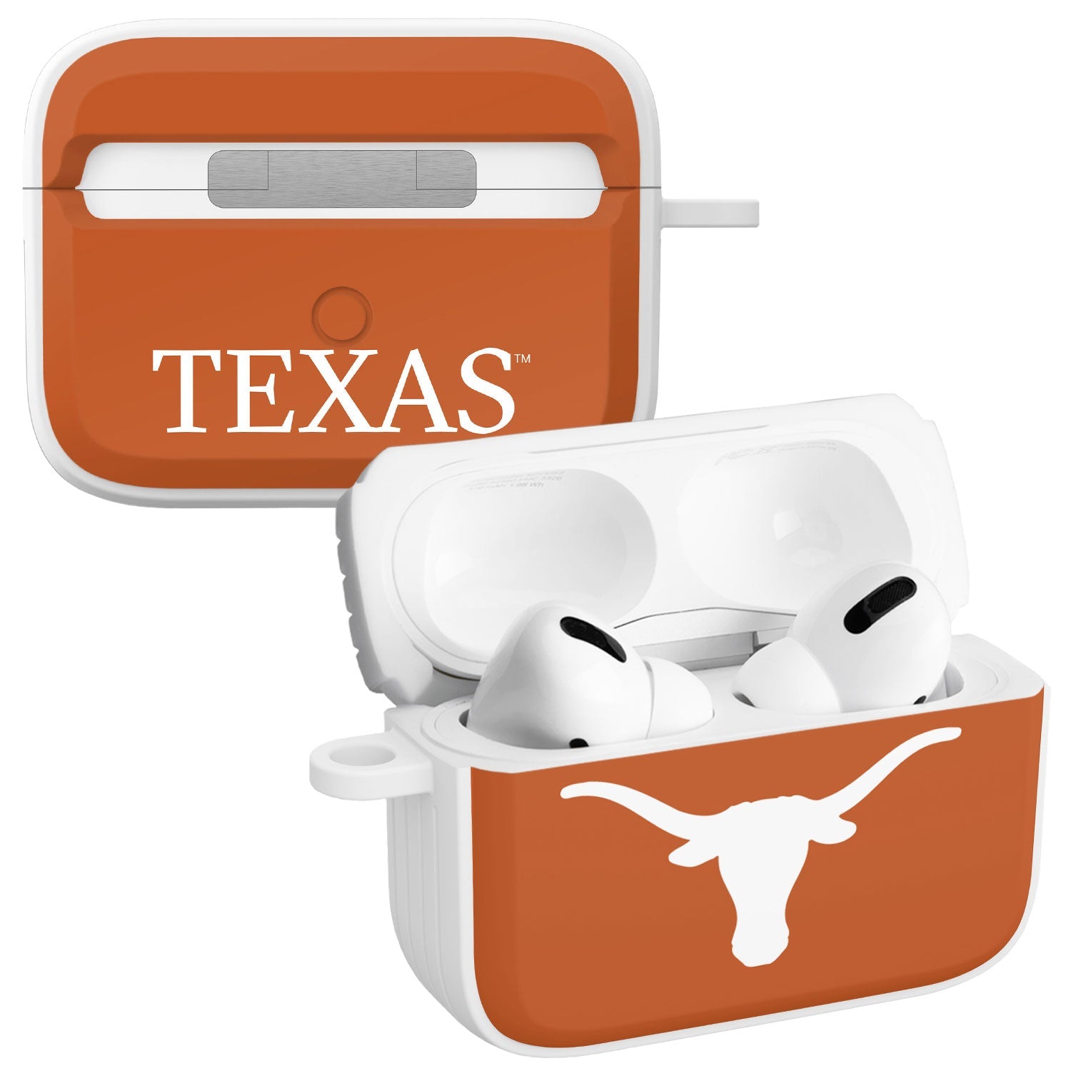 Texas Longhorns HDX Apple Airpods Pro 1 &amp;amp; 2 Case Cover