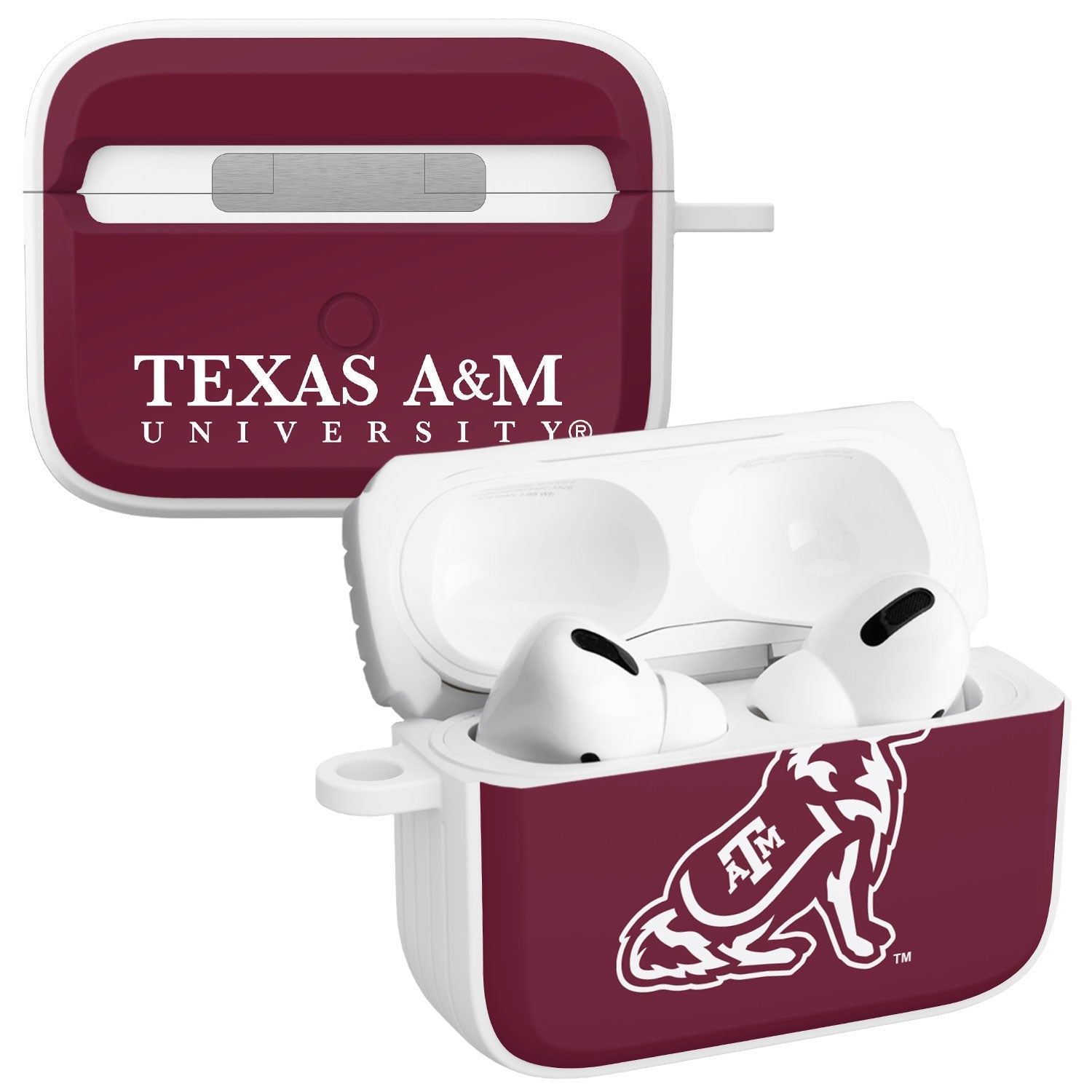 Texas A&amp;amp;M Aggies HDX Apple Airpods Pro 1 &amp;amp; 2 Case Cover