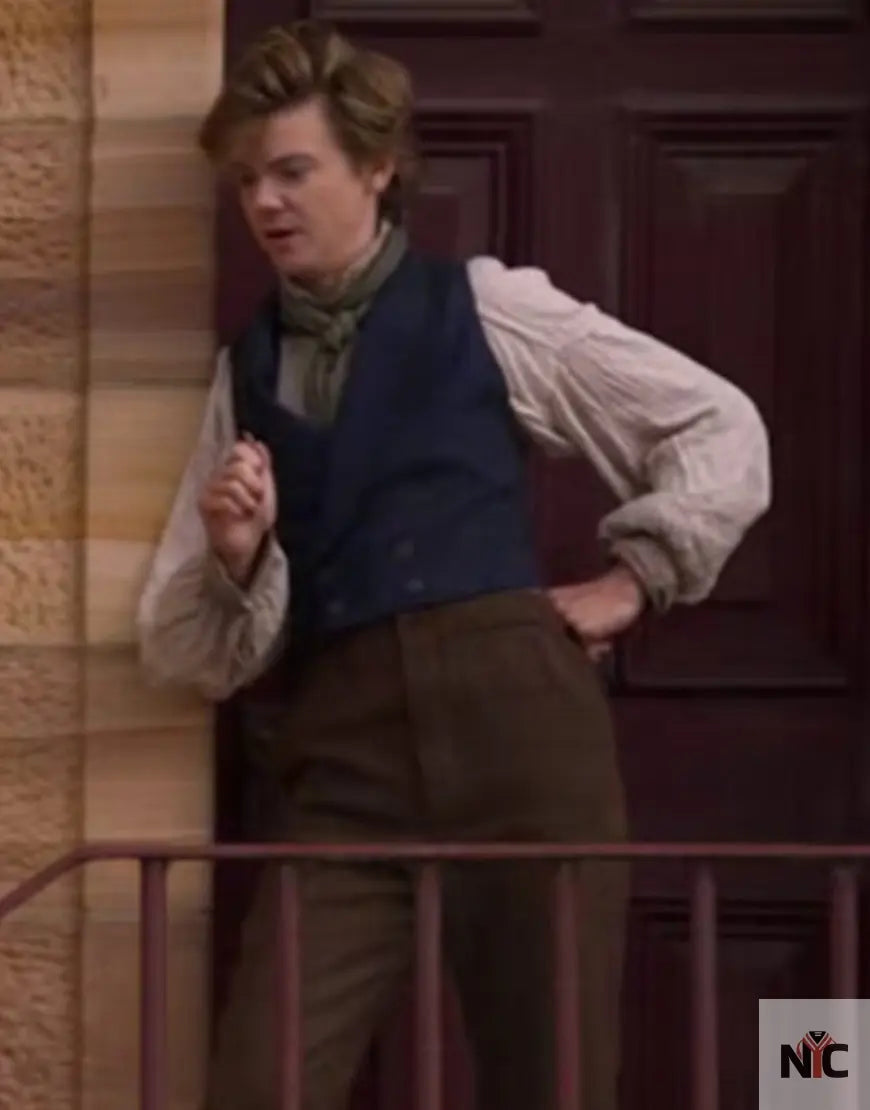 The Artful Dodger 2023 Thomas Brodie Sangster Blue Vest