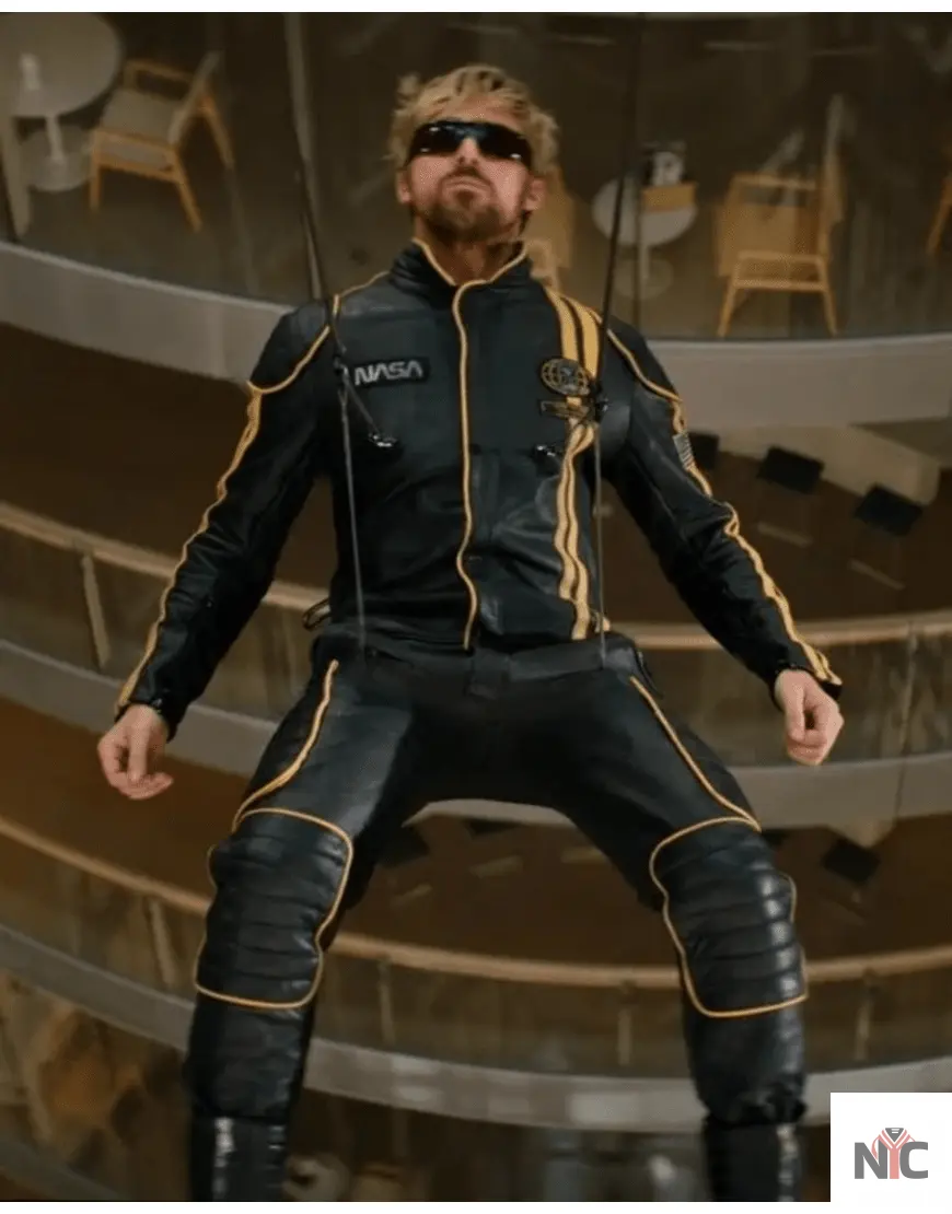 The Fall Guy 2024 Ryan Gosling NASA Leather Tracksuit