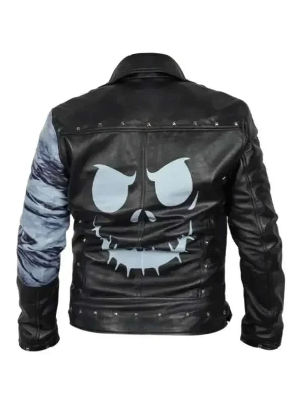 The Nightmare Before Christmas Studded Leather Jacket
