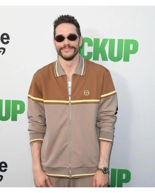 The Pickup 2025 Premiere Pete Davidson Brown Jacket