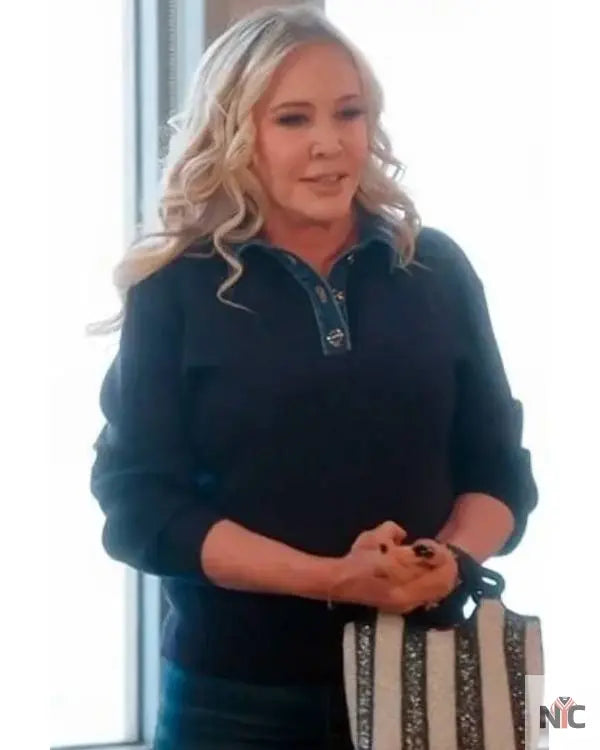 The Real Housewives of Orange County Shannon Beador Denim Trim Sweater