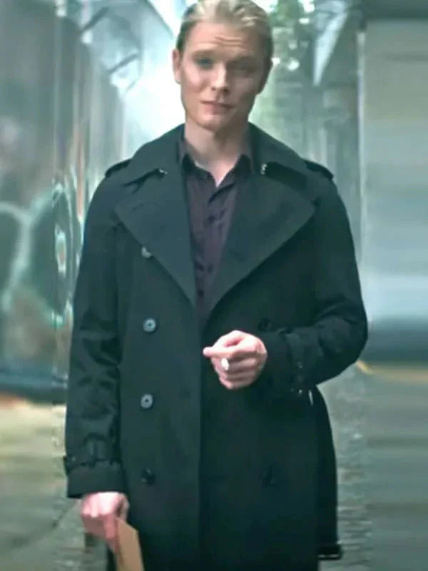 Freddie Fox The Sandman S02 Black Trench Coat