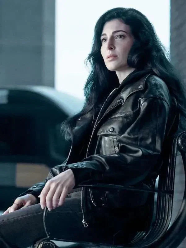 Razane Jammal The Sandman S02 Black Leather Jacket