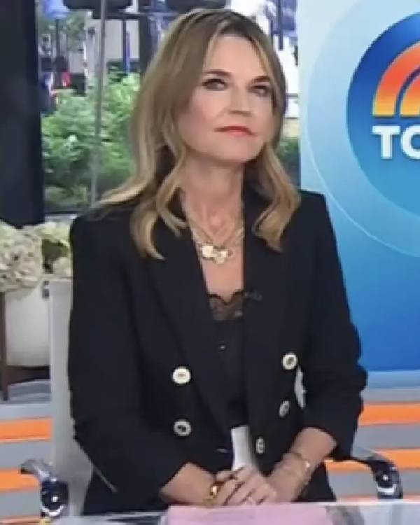 The Today Show 2025 Savannah Guthrie Ruched Sleeve Blazer