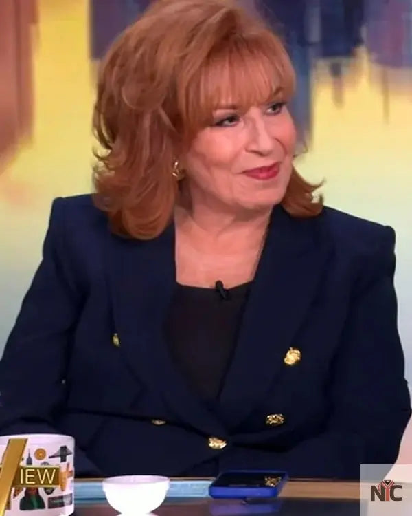 The View 2025 Joy Behar Blue Double Breasted Blazer