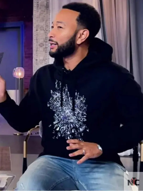 The Voice S27 John Legend Black Hoodie
