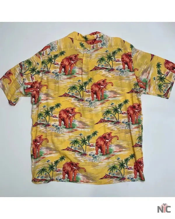 The White Lotus S03 Walton Goggins Elephants Print Shirt